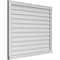 Ekena Millwork Vertical Surface Mount PVC Gable Vent w/ 2"W x 2"H , Brickmould Sill Frame, 42"W x 34"H GVPVE42X3403SN - alternate 4